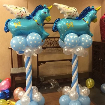Unicorn Baloane Folie Scrisoare Globos Balon Petrecere De Aniversare Fericită Accesorii Decor Copil De Dus Baloane Petrecere Decor