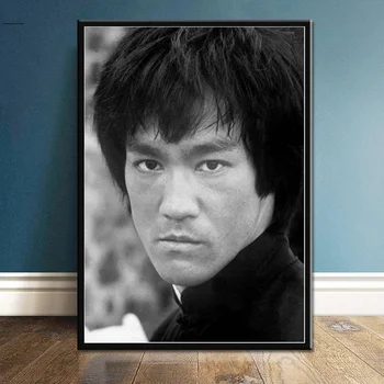 Celebru Chinez Kung Fu Stele Bruce Lee Panza Pictura Postere si Printuri de Arta de Perete Imaginile pentru Camera de zi de Decorare Cuadros