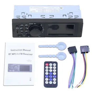 Masina de 12V Radio Stereo Player Digital Bluetooth 1 Din Masina MP3 Player, Radio FM Stereo Audio Muzica pe USB/TF Card In Bord Intrare AUX