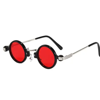 Steam Punk Rotund ochelari de Soare Samll Cadru Bărbați Femei de Moda Nuante UV400 Ochelari de Epocă 50809
