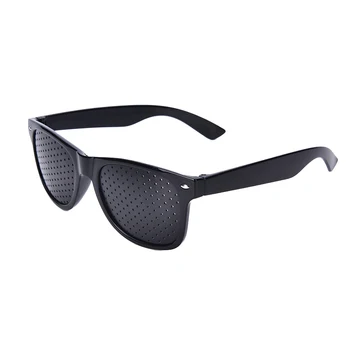 Unisex negru de Ingrijire Viziune Pin hole Ochelari de vedere Ochelari pentru Ochi Exercițiu Vederea Îmbunătățirii plastic de Înaltă Calitate Și Ieftin