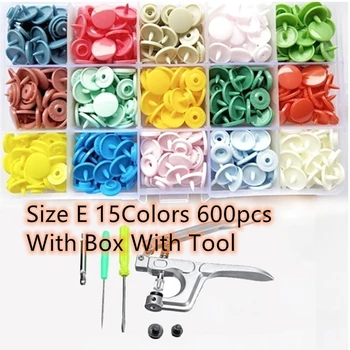 600/1440pcs 15/24 Culori T5 Snap Poppers Plastic Nylon Butoane Copii Butoane Kit pentru Păpuși, Haine Accesorii de Cusut