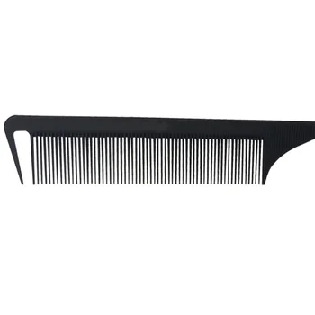 Moda fierbinte Negru Pieptene cu dinti de Metal Pin Anti-static Stil de Păr de Coadă de Șobolan Pieptene 220x28x4mm Hair Styling Instrumente de Frumusete