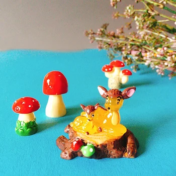 Vis de copil/cerb/miniaturi ciuperci roșu/minunat/fairy garden gnome/moss decor terariu/meserii/bonsai/diy casa papusa/model