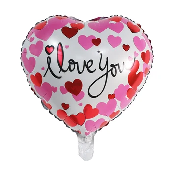 50/100buc Inima de Nunta Îndrăgostiților Zile Te Iubesc Folie de Aluminiu Balon cu Heliu Ceremonie de Logodnă Partidul Decor Aer Globos