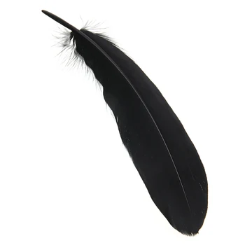 Noi 50buc Negre Natura Mari Pene de Gâscă Decor 6-8 Cm/15 cm La 20 cm Pentru DIY Design de Îmbrăcăminte