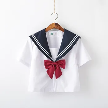 JK Uniforme Femei Cor de Performanță Scurt Maneca Lunga Japoneze Uniforme de Marinar Anime School Girl Cosplay Pur și Minunat