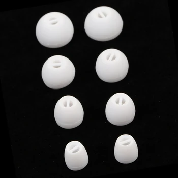 4 Perechi Mixte Dimensiuni Ureche Sfaturi Auriculare, L-1.3 cm, M-1.1 cm, S-0.9 cm, XS-0,7 cm