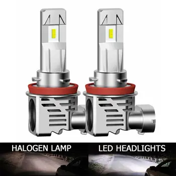 2 buc Albe Super-Luminoase H11, H8 H9 Auto LED Lumina de Ceață semnalizatoare Faruri de Conducere Bec DRL