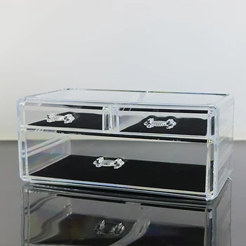 Salon cosmetic cutie de depozitare sertar transparent birou de suprafață produs de îngrijire a pielii de finisare cutie ruj acril