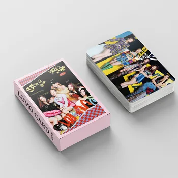 55Pcs/cutie Kpop ITZY Lomo Carduri de NEBUN ÎN DRAGOSTE Photocard pentru Fanii de Colectare Idol Cadou ITZY de Înaltă Calitate, carte Poștală HD Imprimare Carduri