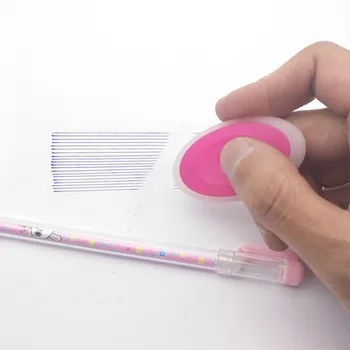 1 buc Pix Gel poate Pecial de Cauciuc de Control al Temperaturii Oval Eraser pentru Copii Cadou de Școală, Rechizite de Birou Papetărie Kawaii