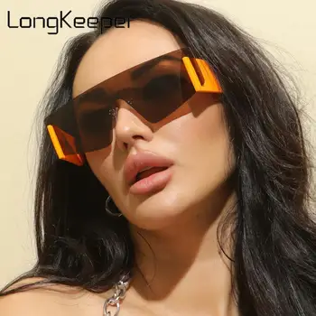Moda Punk ochelari de Soare pentru Femei Big Cadru ochelari de Soare Supradimensionați pentru Bărbați Plat de Sus de O Bucată de Epocă de Conducere Ochelari Lentes De Sol