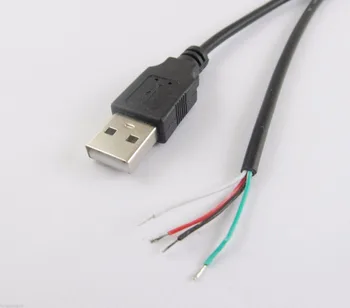 20buc USB 2.0 Tip b conector 4 Pin 4 fire de Date Cablu de Încărcare Cablu Conectori DIY 30cm