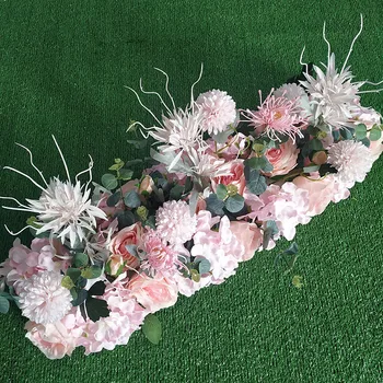 50cm Flori de Nunta Perete Aranjament Trandafir de Mătase Bujor Flori Artificiale Rând pentru Petrecerea de Nunta Arc Decor Fundal Garland