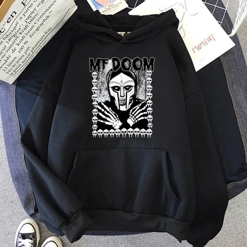 Mf Doom Kpop Grafic Print Hoodie Bărbați/Femei De Moda Casual Topuri Nebun Cu Maneci Lungi Guler Rotund Jachete Toamna Hip Hop De Sex Masculin