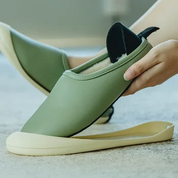 UTUNE Piele PU Acasă Papuci de Femei Pantofi Dual-scop Acasă pantofi EVA Impermeabil de Iarna Cald Papuci de Pluș Tobogane Casa de apartamente