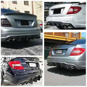 Auto Bara Spate Difuzor De Protecție Pentru Mercedes Benz C Class W204 C204 Sedan C63 Coupe 2012-Spate Sasiu Spoiler Garda
