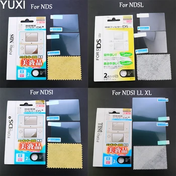 YUXI Pentru Nintend NDS DSi NDSi XL LL NDSL DS Lite Ecran LCD de Protector Piele Cu ambalaje de Sus de Jos Clar de Film Protector
