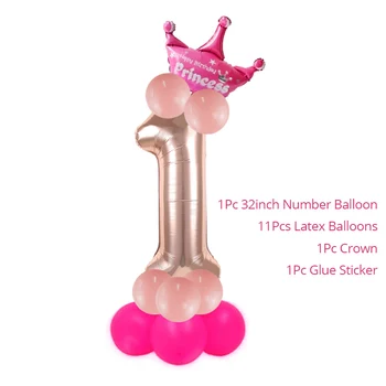 1 Set Duș pentru Copii Baby Boy Fata de Baloane Roz/Albastru Baby shower Baloane Folie e Băiat Fată de Partid Eveniment, Cadouri de Balon Globos
