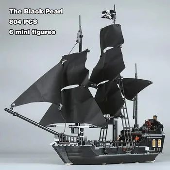 Piratii Perla Neagră Și Regina Anne ' s Revenge Nava Bloc Cărămizi de Jucărie Ziua de nastere Cadou de Crăciun Compatibil 4195 4184