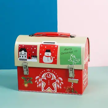 1 BUC Consumabile Crăciun Crăciun Candy Box Cutie de Cadou Ambarcațiuni de Fier Cutie de Depozitare Organizator Cutia Poștală Ornamente de Crăciun Cutie de Hârtie