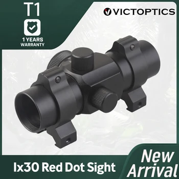 Victoptics 1x30 Vânătoare de Fotografiere Red Dot domeniul de Aplicare Colimator 21mm Weaver Inele Red Dot Vedere domeniul de Aplicare