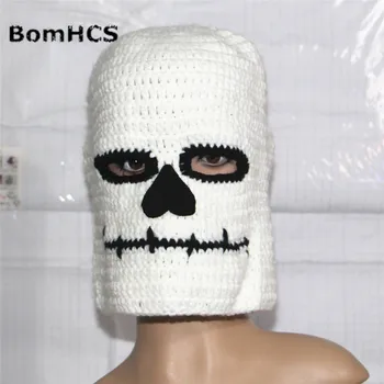 BomHCS Noutate Echitatie Hote Beanie Masca Handmade Tricotate Pălărie Bărbați și Femei de Iarna Capac de Cald Petrecere de Halloween, Cadou