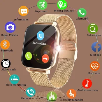 2022 Cadou Ceas Inteligent Bărbați 1.69 Inch Smartwatch Ceasuri Inteligente Femei Pentru Apple iPhone XR BlackBerry Priv LG V10 Android IOS