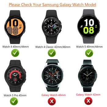 Curea din piele Pentru Samsung Galaxy Watch 5 4 44mm 40mm/Galaxy Watch 4 Classic 42mm 46mm Nici o diferență Bratara capăt Curbat adaptor Trupa