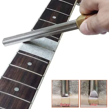 4 Dimensiunea Chitara Fret Încoronarea Fișier Guitarra Se Agita Repararea Lutier Instrument De Gât Fretboard Protector Foaie Pentru Bas, Ukulele, Banjo