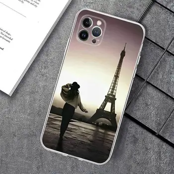 Romantic Paris Turnul Eiffel Caz Telefon din Silicon Moale pentru iphone 14 13 12 11 Pro Mini XS MAX 8 7 6 Plus X XS XR Acoperi
