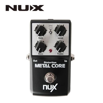 NUX Metal Core Efect de Denaturare a Pedalei True Bypass Efecte Chitara Pedale 2-Band EQ Ton de Blocare Funcția de Presetare