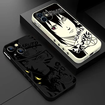 Kakashi Durere Naruto Sasuke Gaara Minato Silicon Alb Negru Telefon Caz Pentru iPhone 14 13 12 11 Mini Pro Plus X Xr XS Max Acoperi