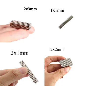 Runda Magnet Neodim Fier Bor cu Diametrul de 1 mm/2mm Permanenți din pământuri Rare Disc Magnet Puternic Grosime de 1 mm/2mm/3mm/4mm N35