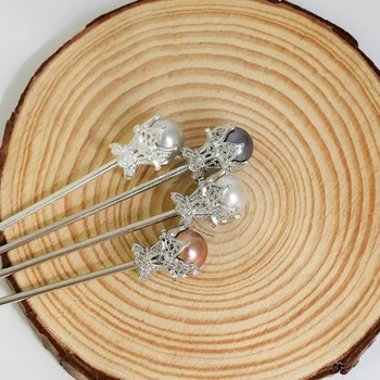 Japonia Bastoane de Păr de Epocă Strălucitoare perle Agrafe de Par Handmade Agrafă de păr Agrafe de Par Pieptene Accesorii de Par