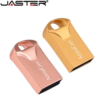 JASTER Mini USB Flash Drive 64GB Rose de Aur Gratuit breloc Memory Stick 32GB de Afaceri Creative Cadou Pen Drive 16GB Pendrive