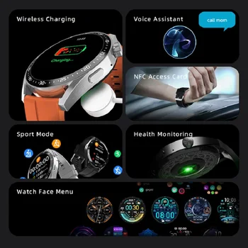 NFC Smart Watch 2022 Noi Oameni de Afaceri Smartwatch Bluetooth Apel de Încărcare fără Fir de Fitness Brățară pentru Huawei, Xiaomi Ceas Barbati