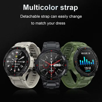 Noi apelare Bluetooth Ceas Inteligent Men Sport Fitness Tracker de Muzica Controlul Ceas cu Alarmă Memento K2-2 Smartwatch Pentru Android IOS