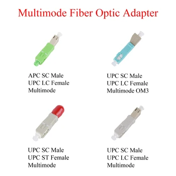 Fibra Optica APC/UPC-SC Masculin la UPC-LC/ST Feminin Adaptor Multimode OM3 Convertor Hibrid Conector