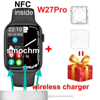 Smochm IWO14 W27Pro W27Max Versiune Globală 45MM NFC Seria 7 Smart Watch Impermeabil Personalizat Fete Bluetooth-Compatibil Asteptare