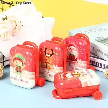 De Craciun Mini Valiza Depozitare Cărucior Caz De Păpuși În Miniatură Jucărie Portbagaj Casă De Păpuși Decor Papusa Minunat Decor De Crăciun