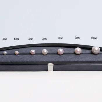 Prețurile cu ridicata AAA rotund alb perla 3-3.5 mm 8-8.5 mm 10-10.5 mm jumătate gaura/nici o gaură bună naturale de apă dulce pearl