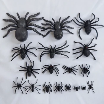 10buc/set Simulare Paianjen Halloween Decorative Jucărie de Plastic Mic Păianjen Mini PVC Artificiale Fals Spider Copii Cadouri
