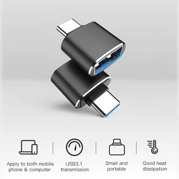 Tip C Adaptor de Argint C USB de sex Masculin la USB3.0 Femail USB OTG converter pentru dispozitive cu interfață typec