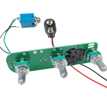 1 Set de jazz bass electric electronice active circuit amplificator de Preluare Cabluri（Nici o foaie de metal incluse）