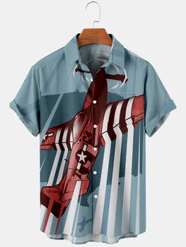 2022 Noua Moda pentru Bărbați Tricou 3d Luptător Tricou Primavara-Vara Maneca Scurta Piept Design Butonul de Imprimare