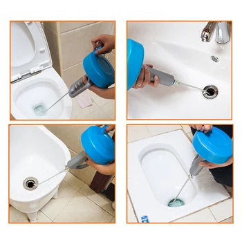 1BUC Bucătărie Toaletă Canalizare Blocaj Instrument de Mână Conducta de Dragă Canalizare Draga Drill-Alimentat Extensie de 10m Lungime detergent de Primăvară