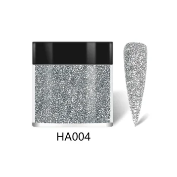 HNDO 6 Culori Argintiu Irizat de Unghii Sclipici Pulbere de Diamant, Cuie Stralucind Manichiura Art Design Material Pigment pentru Gel de unghii