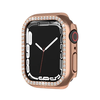 Pentru Apple-Watch7 41/45mm pentru Ceas Inteligent Antișoc pentru CAZUL Diamant de Protecție pentru shell Bling-Protector husă Lavabilă
